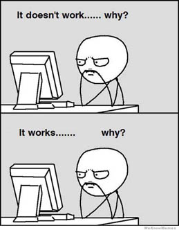 FRED - CODE BUG Man Thinking?
