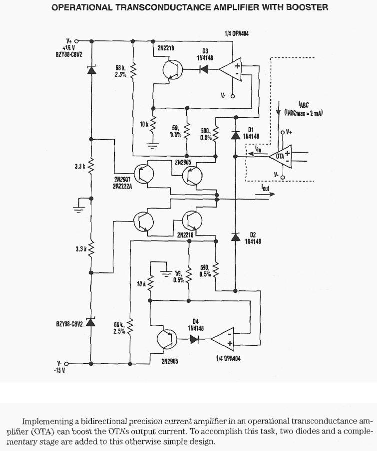 Operational Transconductance Amplifier With Booster