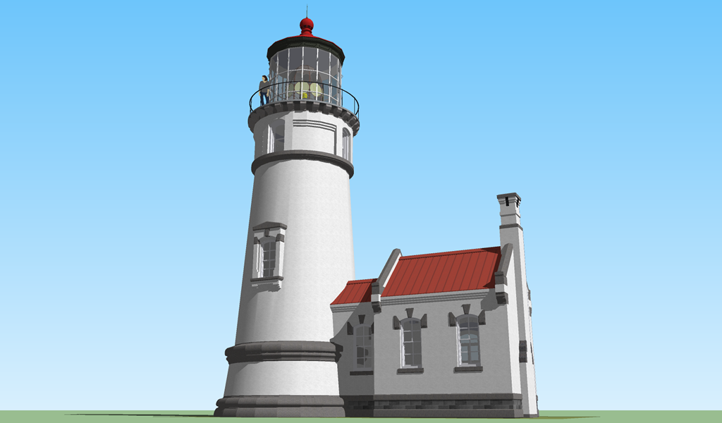 Heceta Head Lighthouse Sketchup 8 MODEL 2  (2020)