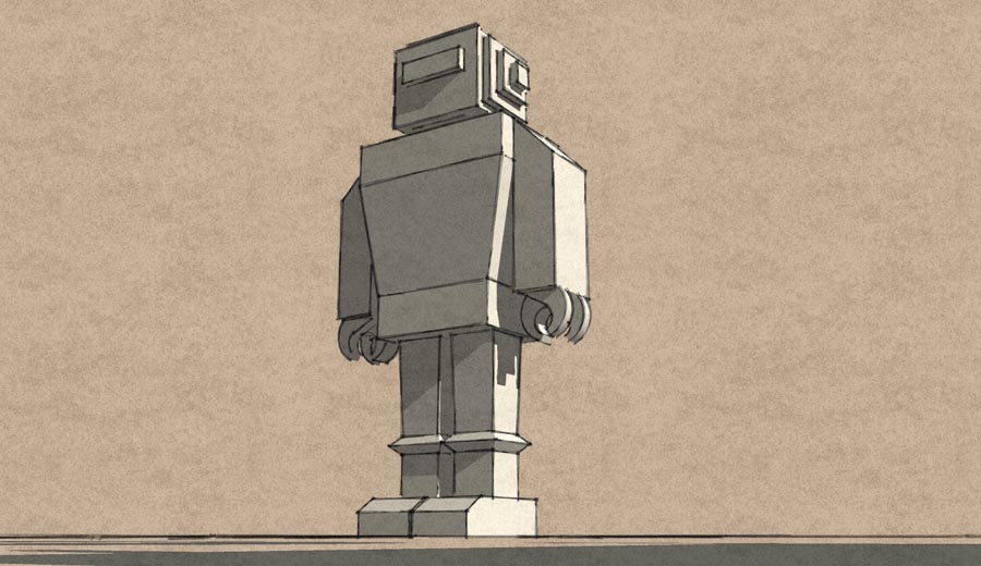 GORT Jr. Paper Robot<br>Sketchup 8 MODEL 13 (2022)