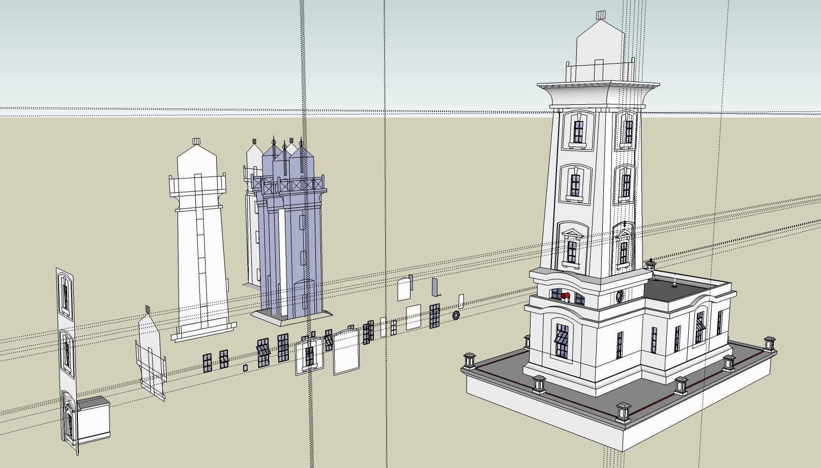 Point Abino Lighthouse Sketchup 8 MODEL 14 (2023)