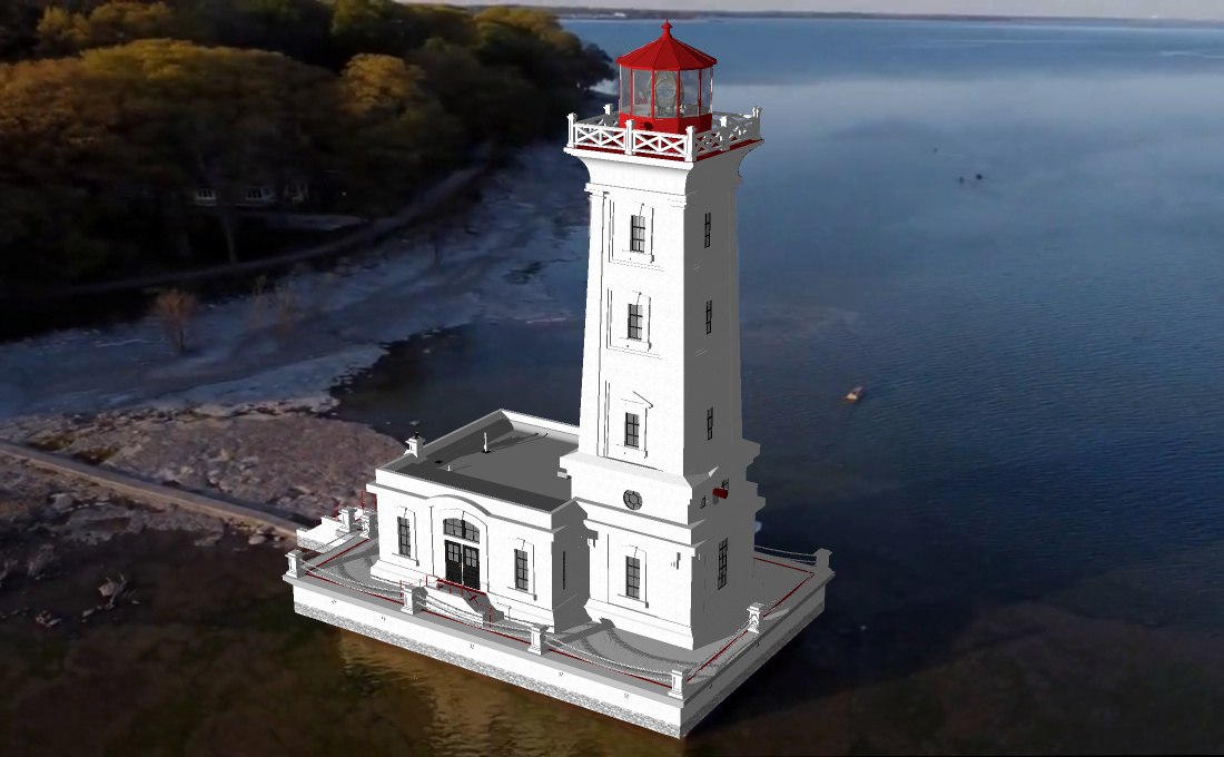 Point Abino Lighthouse Sketchup 8 MODEL 14 (2023)