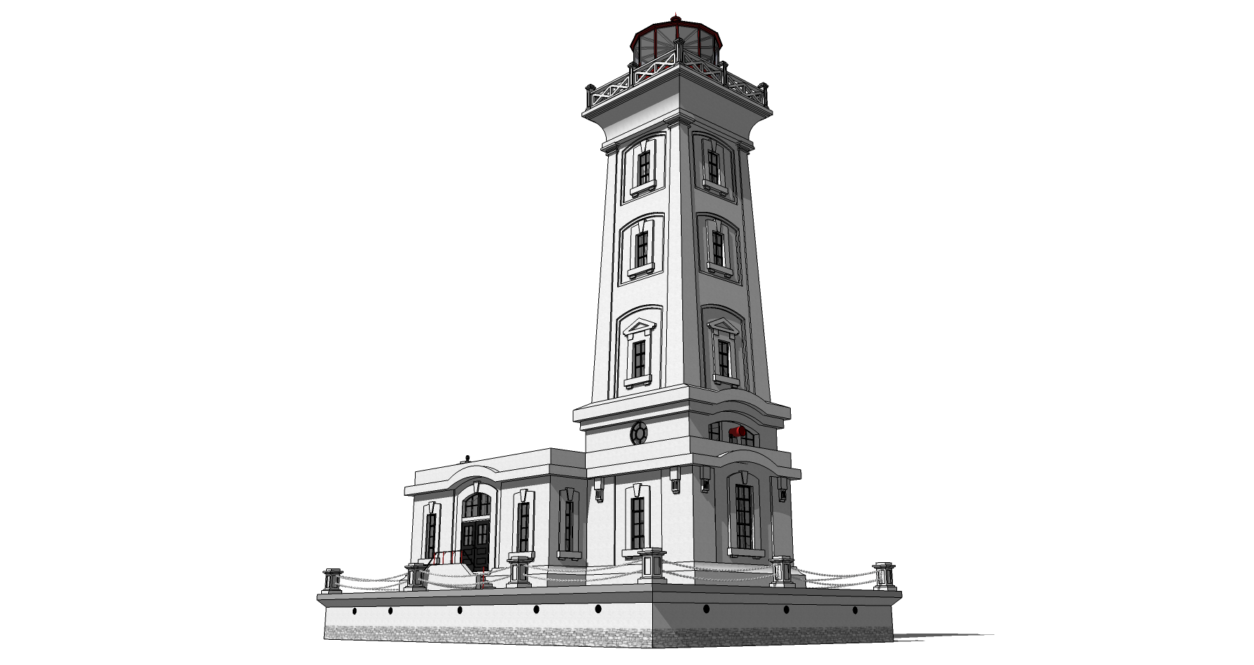 Point Abino Lighthouse Sketchup 8 MODEL 14 (2023)