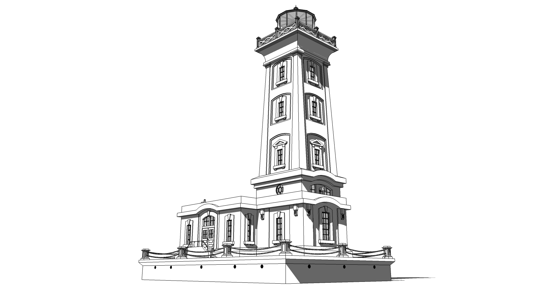 Point Abino Lighthouse Sketchup 8 MODEL 14 (2023)