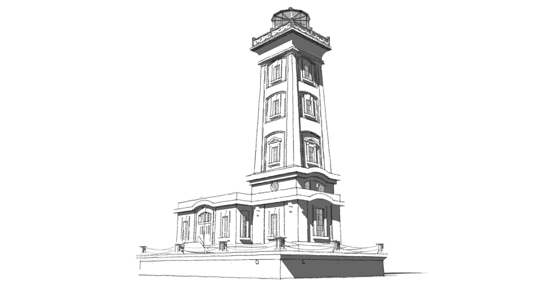 Point Abino Lighthouse Sketchup 8 MODEL 14 (2023)