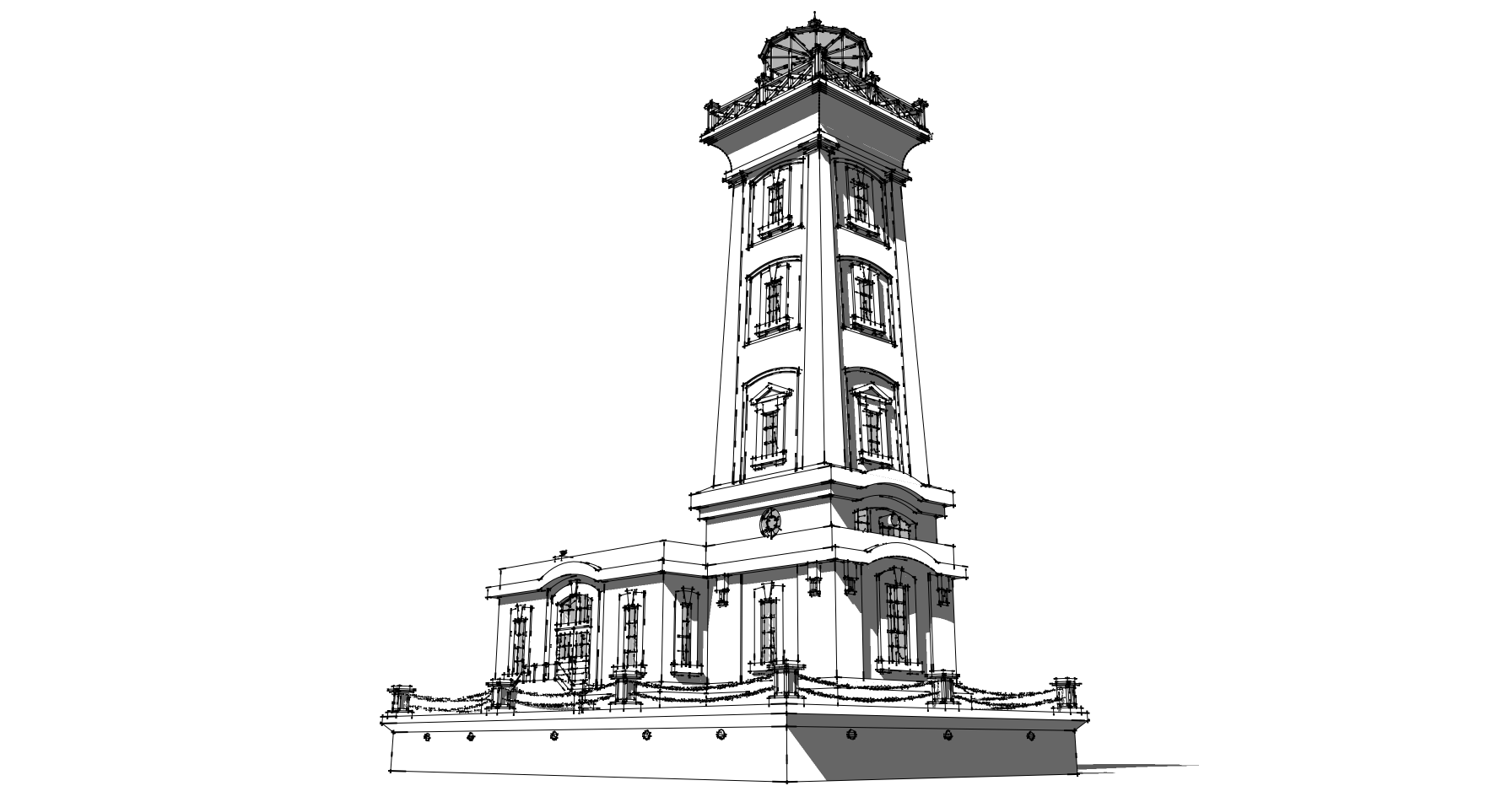 Point Abino Lighthouse Sketchup 8 MODEL 14 (2023)