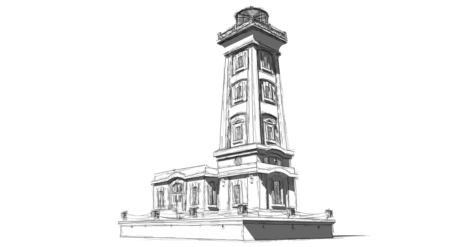 Point Abino Lighthouse Sketchup 8 MODEL 14 (2023)