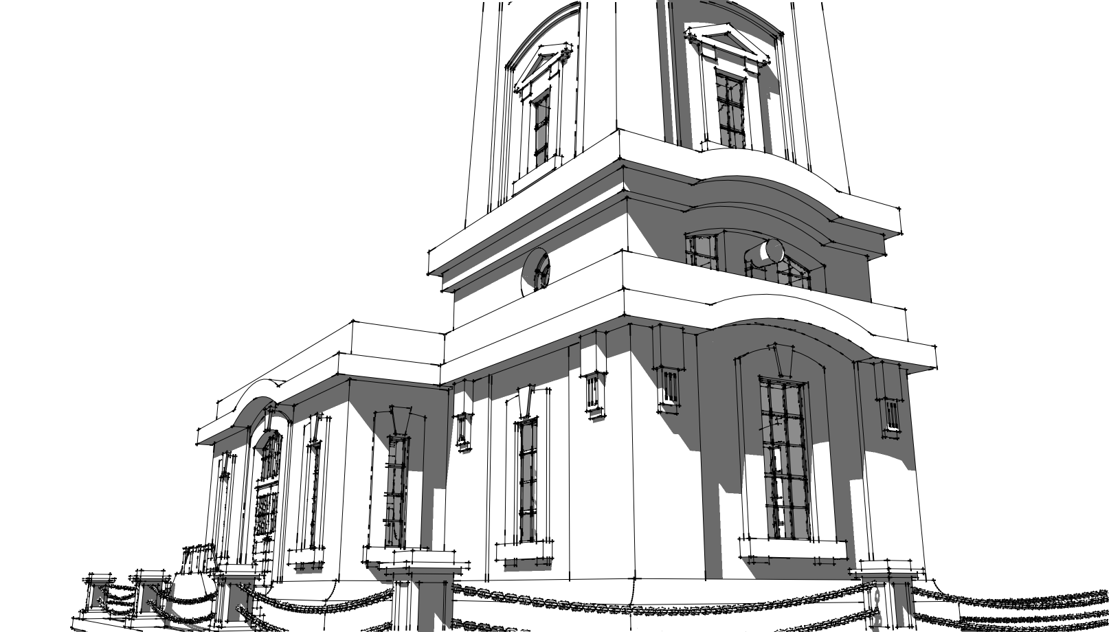 Point Abino Lighthouse Sketchup 8 MODEL 14 (2023)