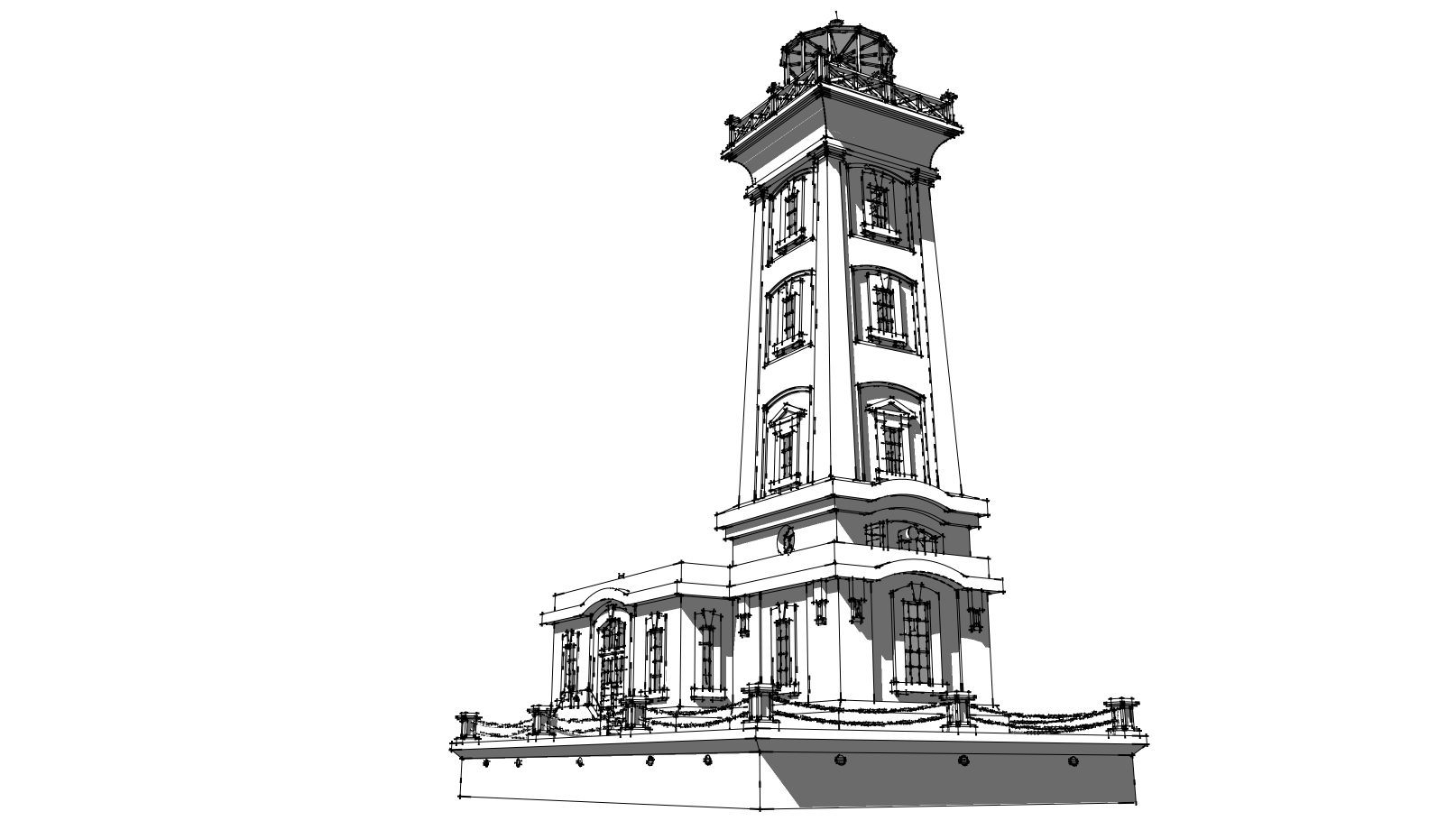 Point Abino Lighthouse Sketchup 8 MODEL 14 (2023)