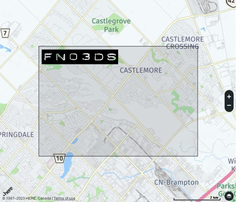 FN03ds Maidenhead Grid Square Locator Map